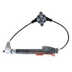 Manual window lifter at the rear left