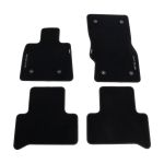 Floor mats set of 4 velor with silver embroidered Stelvio logo