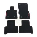 Floor mats set of 4 velor with red Stelvio logo