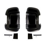 Set of mirror protector protective cap black