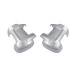 Set of mirror protector protection cap chrome