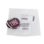 Emblem red Fiat 500 Cinquecento front