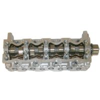 Cylinder head with camshaft and with valve