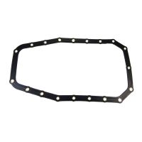 Oil sump gasket with distance bushing