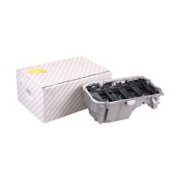 Oil sump complete with oil pressure sensor and strainer