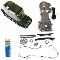 Timing chain kit with wheels oil pan pump