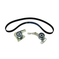 Toothed belt kit with 2 guide pulleys