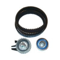 Toothed belt kit with 2 guide pulleys