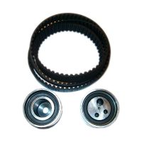 Toothed belt kit with 2 guide pulleys