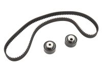 Toothed belt set with 2 deflection pulleys