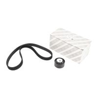 Toothed belt set with 1 idler pulley