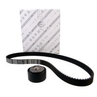 Toothed belt kit with 1 guide pulley