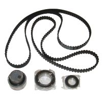 Toothed belt kit 3 pulleys 2 belts