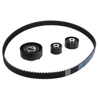 Toothed belt kit with 3 guide pulleys