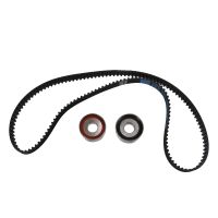 Toothed belt kit with 2 guide pulleys