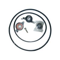 Toothed belt kit with 3 guide pulleys