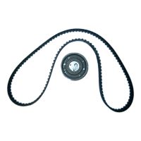 Toothed belt kit with 1 guide pulley