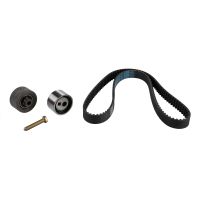 Toothed belt kit with 2 guide pulleys