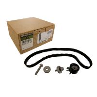 Toothed belt kit with 1 guide pulley