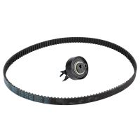 Toothed belt kit with 1 guide pulley