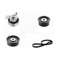 Toothed belt kit with 3 guide pulleys