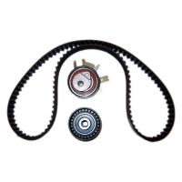 Toothed belt kit with 2 guide pulleys