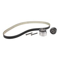 Toothed belt kit with 2 guide pulleys