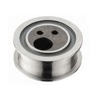 Toothed belt tension pulley without base plate