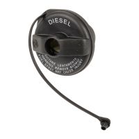 Tank cap lockable without a key