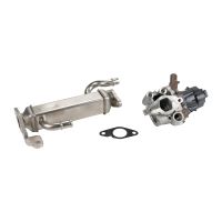 EGR valve with heat exchanger