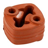 Exhaust rubber in front