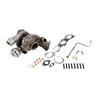 Turbocharger replacement kit consisting of turbo + assembly kit + oil line kit