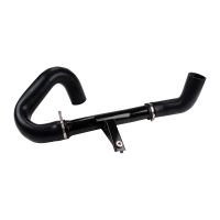 Charge air hose on the left of the radiator