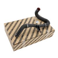 Charge air hose left on radiator