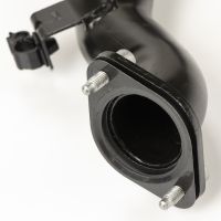 Charge air hose with connection pipe