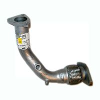 Exhaust pipe front with flexible pipe