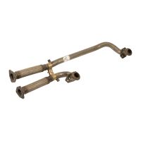 Exhaust pipe front with flexible pipe