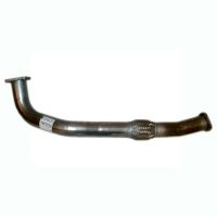 Exhaust pipe front with flexible pipe