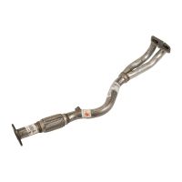 Exhaust pipe front with flexible pipe