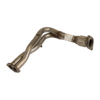 Exhaust pipe front with flexible pipe