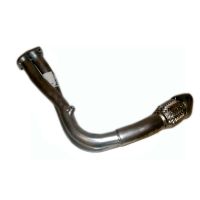 Exhaust pipe front with flexible pipe