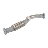 Front exhaust pipe with flexible pipe