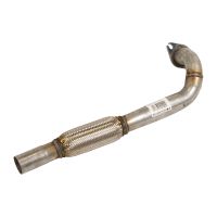 Exhaust pipe front with flexible pipe