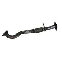 Exhaust pipe front with flexible pipe