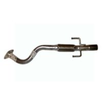 Exhaust pipe front with flexible pipe