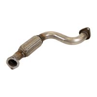 Exhaust pipe front with flexible pipe