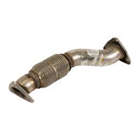 Exhaust pipe front with flexible pipe