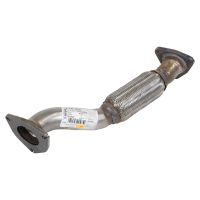 Exhaust pipe front with flexible pipe