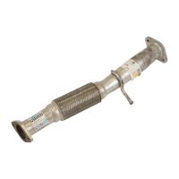 Exhaust pipe front with flexible pipe