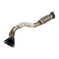 Exhaust pipe front with flexible pipe right